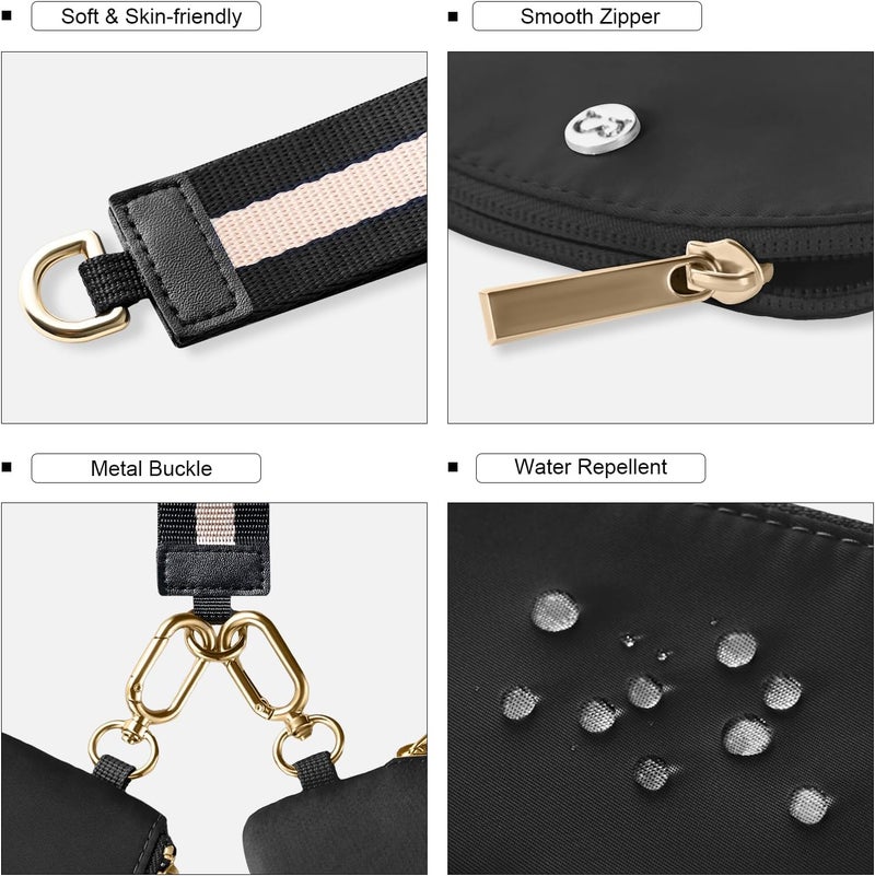 Babysun Mini Zip Around Dual Pouch Wristlet With 2 Straps Wristlet Keychain Wallet for Women Coin Purse Small Cute for Teen Girl - Image 5